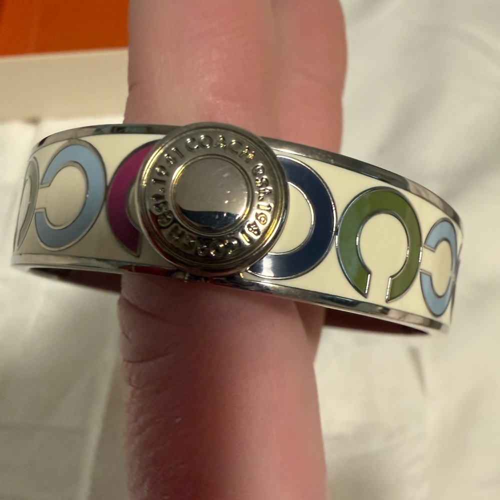 Coach NWT Colorful Monogram Bangle Bracelet! Full Inclusion! 😍 - Picture 5 of 8